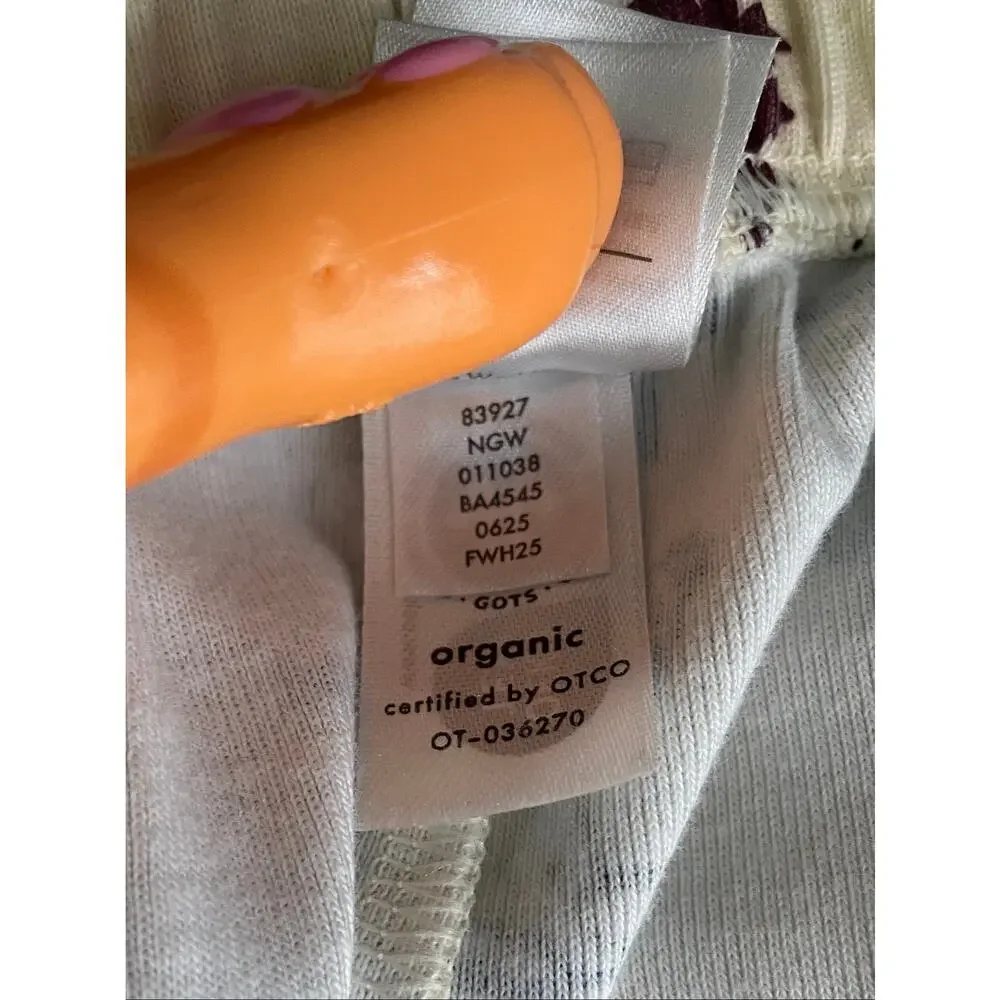 Hanna Andersson x Peanuts Snoopy Wide Leg Organic Cotton Pajama Pants Womens XS